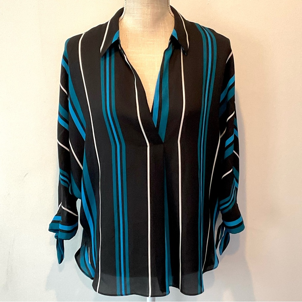 Worthington Striped Blouse - EUC